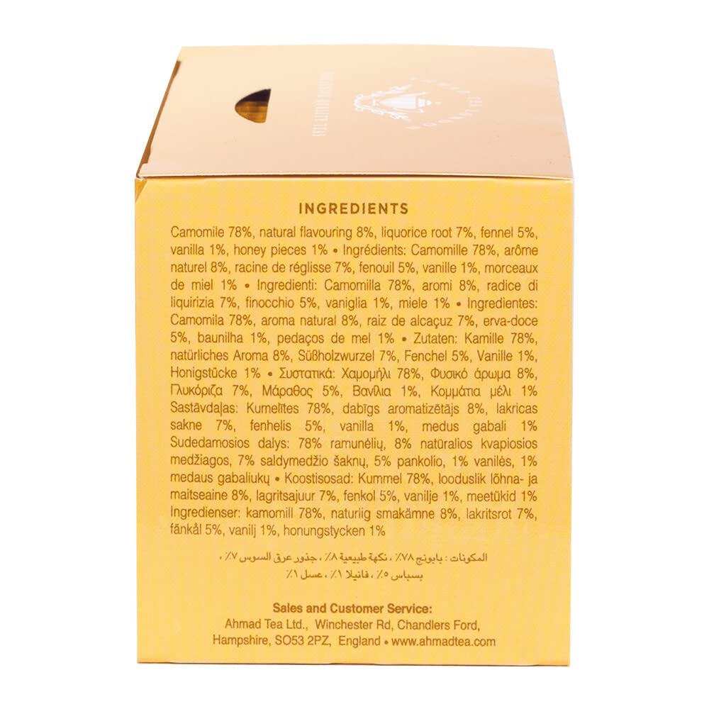 Ahmad Tea Camomile Tea with Honey & Vanilla 20 Count (Pack of 1) - Image 5