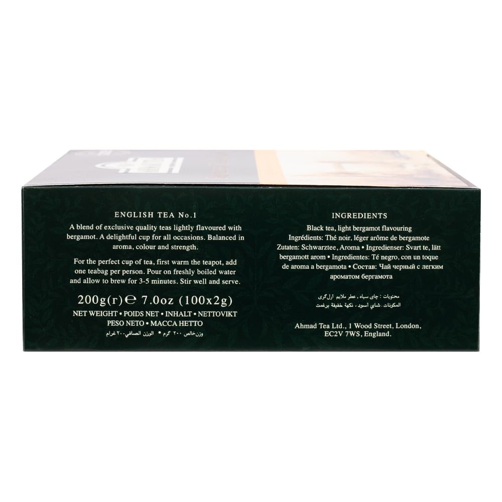 Ahmad Tea English Tea No.1 Tagged Teabags, 100 Count,3922-1 - Image 5