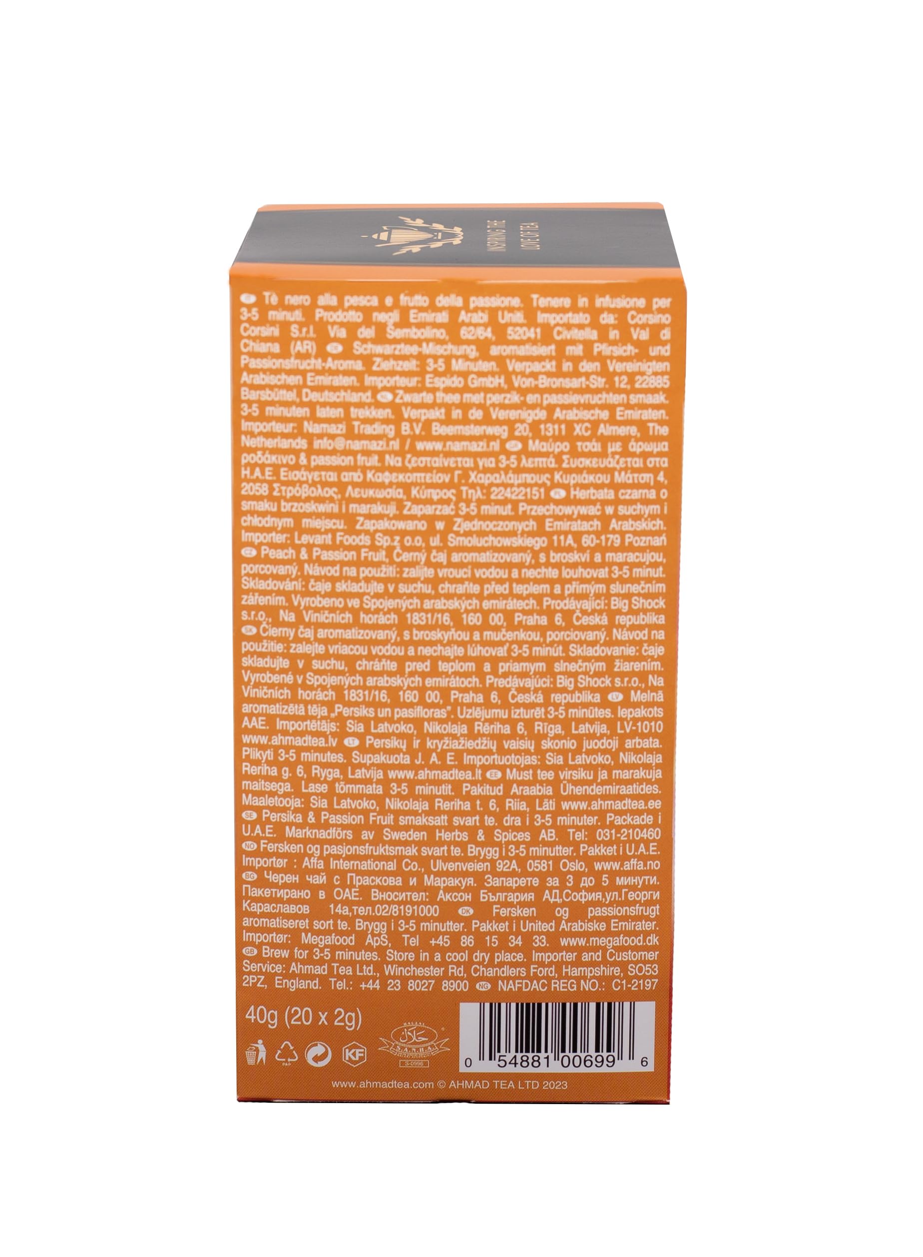 Ahmad Tea of London Peach & Passion Fruit Tea Bags 20s Box - Image 7