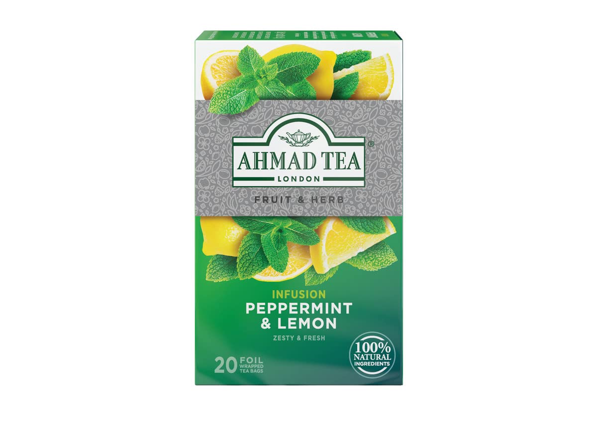 Ahmad Tea - Peppermint & Lemon Tea 20 Bags - 30g - Image 4