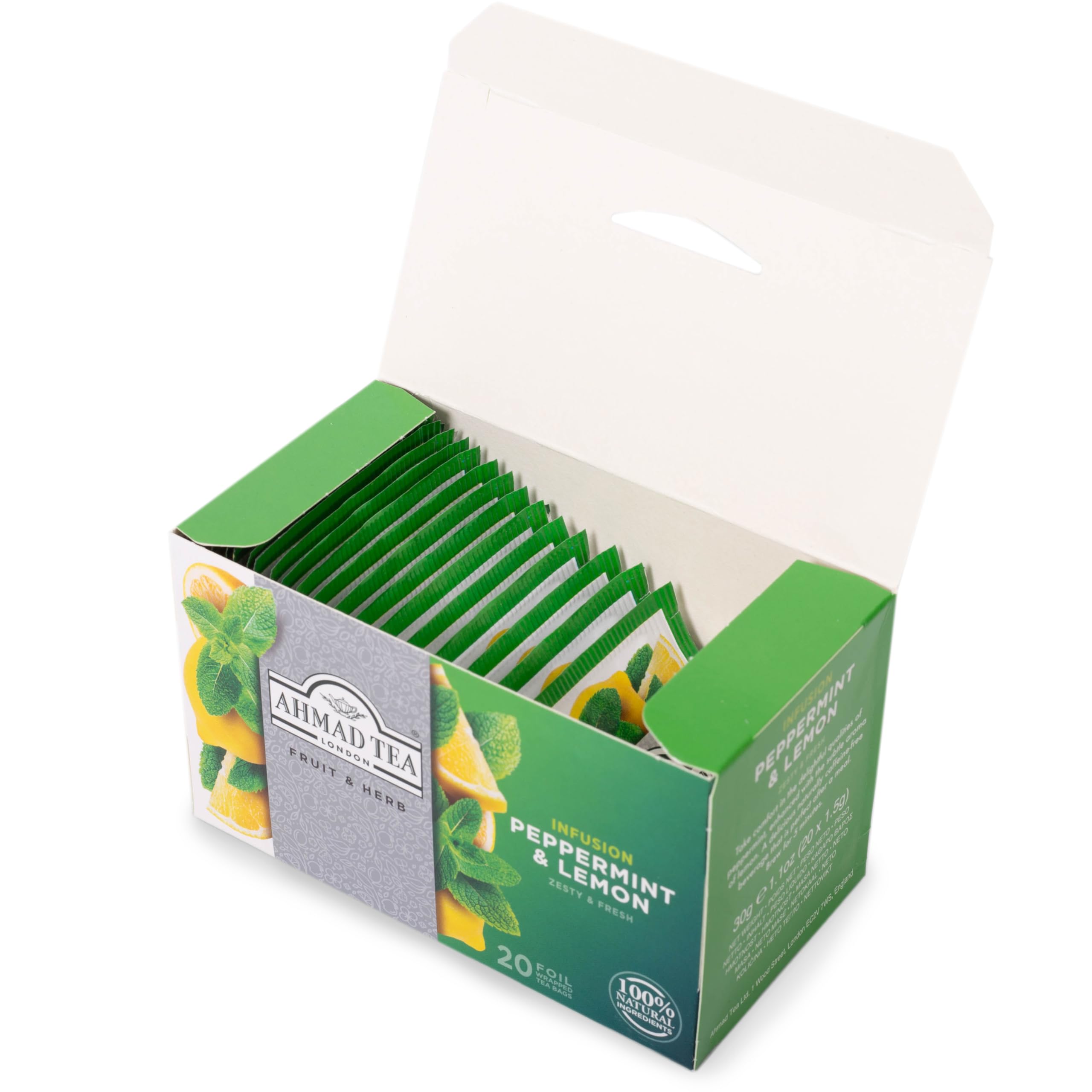 Ahmad Tea - Peppermint & Lemon Tea 20 Bags - 30g - Image 7