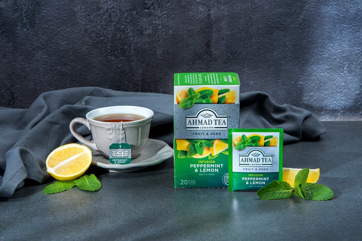 Ahmad Tea - Peppermint & Lemon Tea 20 Bags - 30g - Image 8